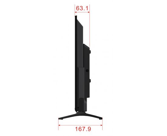  24" Телевизор LEFF 24F260T черный 1920x1020, Full HD, 60 Гц 